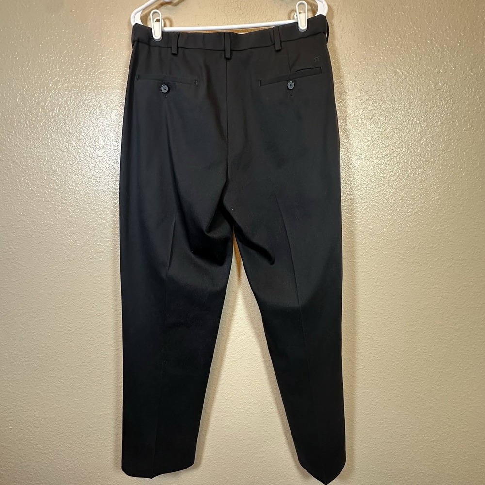 Haggar Men Premium Classic Straight Black Dress Pants Size‎ 34x32 Business Work - Picture 2 of 8
